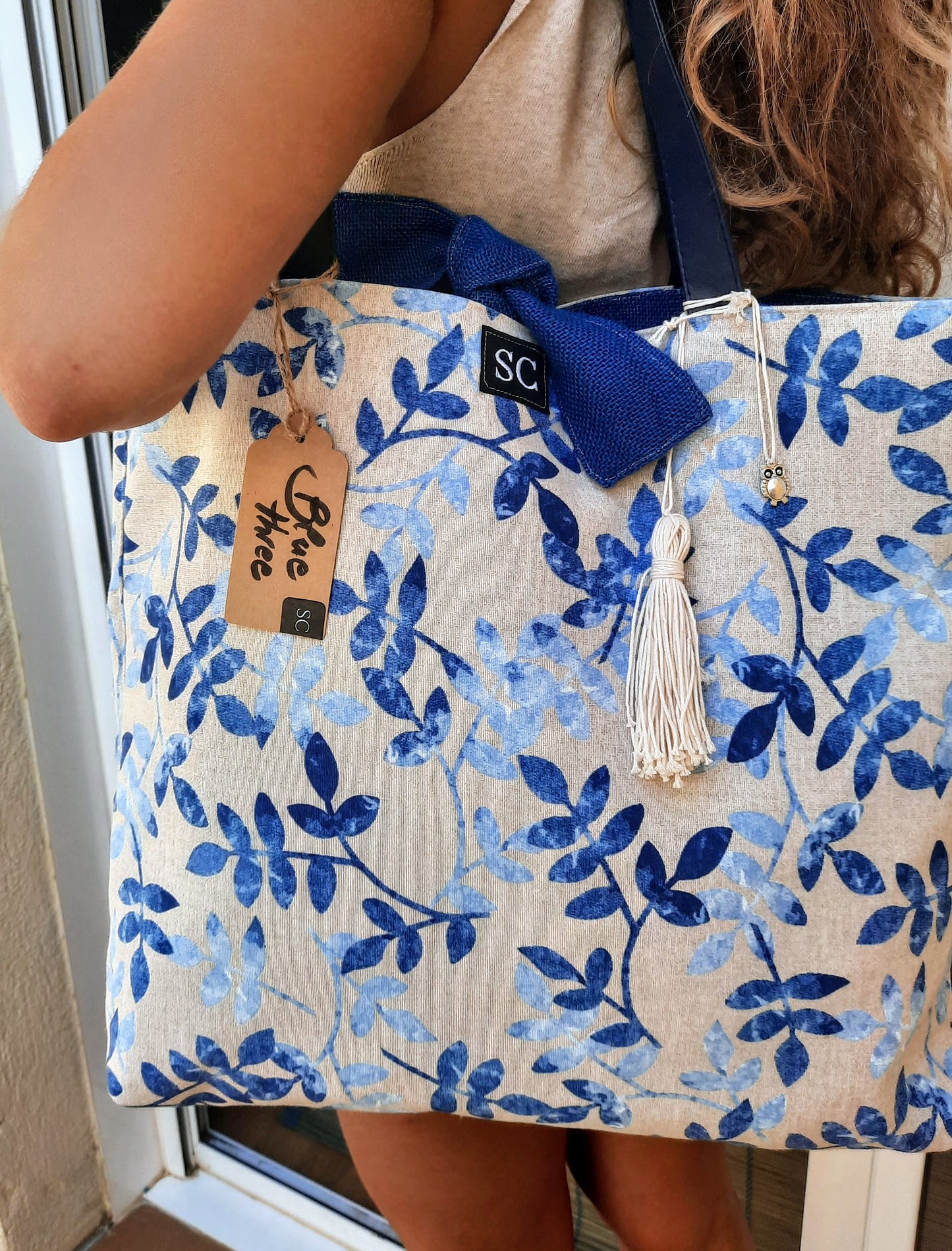 Canvas Reversible "Blue Tree"