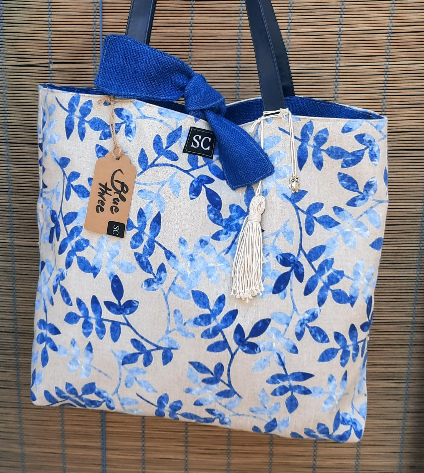 Canvas Reversible "Blue Tree"