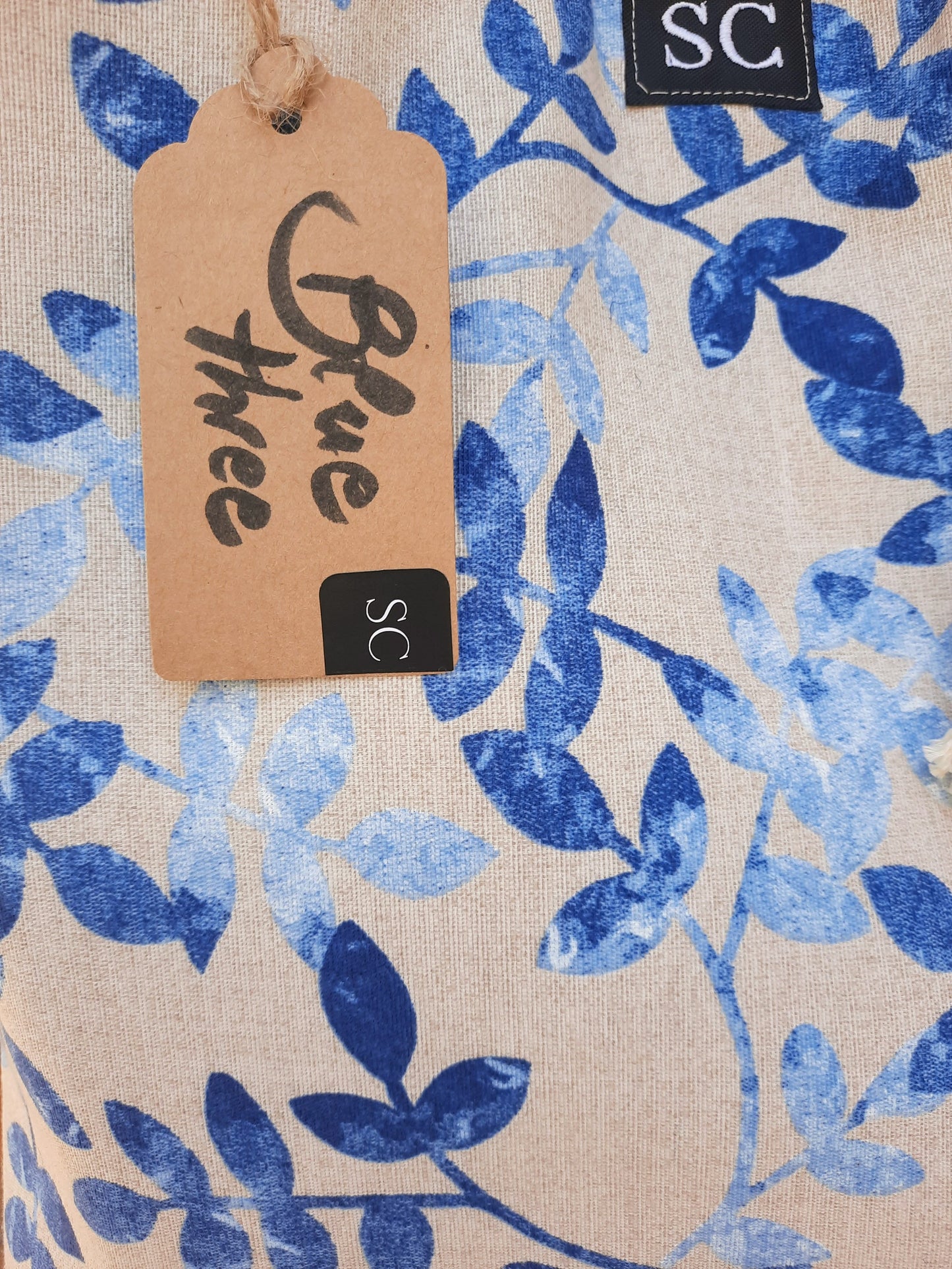 Canvas Reversible "Blue Tree"
