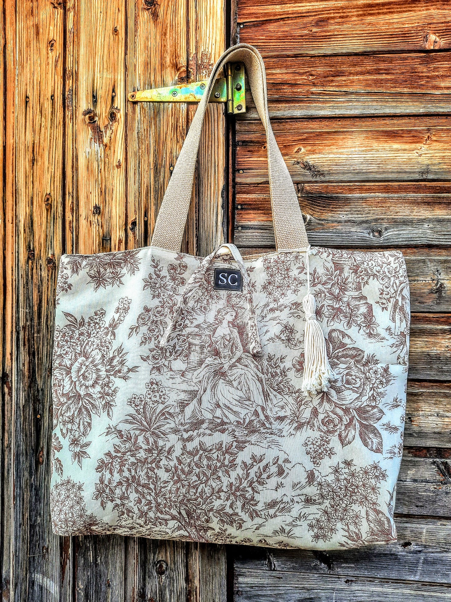 Canvas Provenza Reversible Marrón