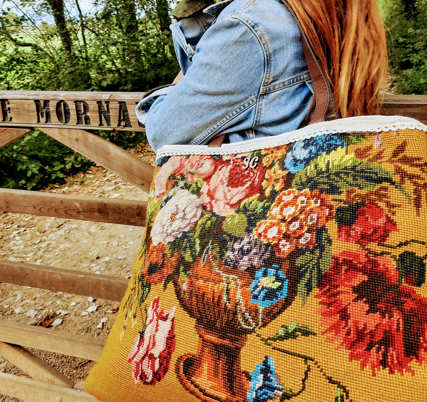 Shopper Modelo Christelle " les fleurs"