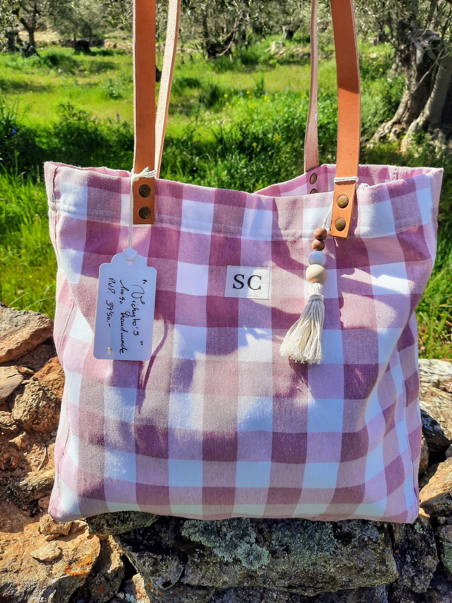 Tote Grande "VICHYTO'S" Rosa