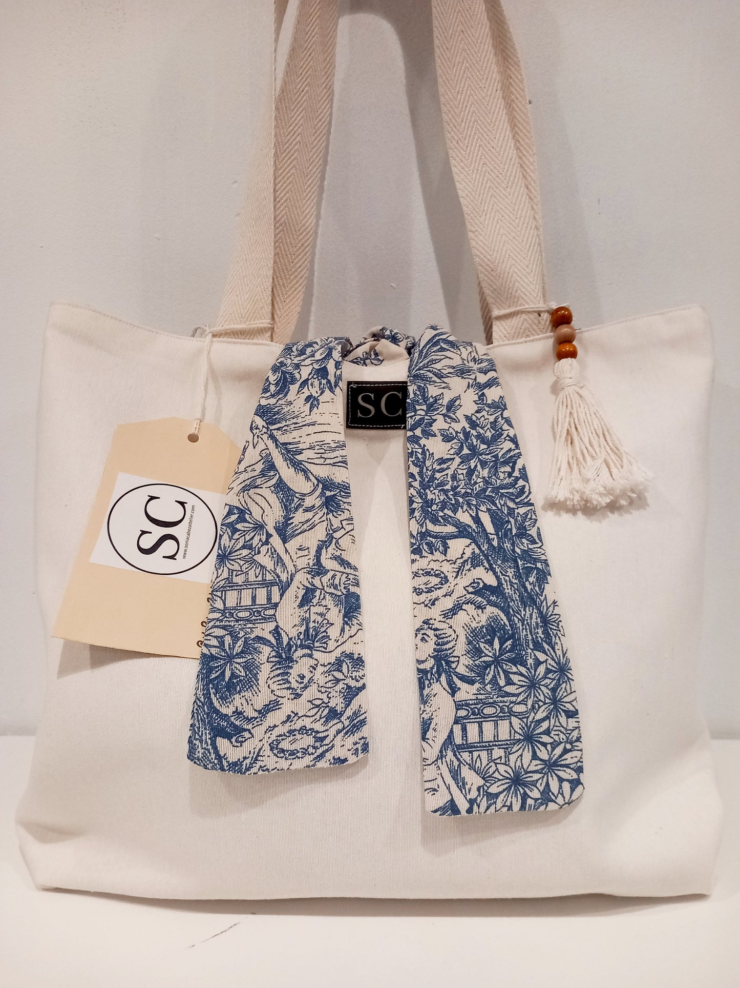 <transcy>Toile Provence Réversible Bleu</transcy>