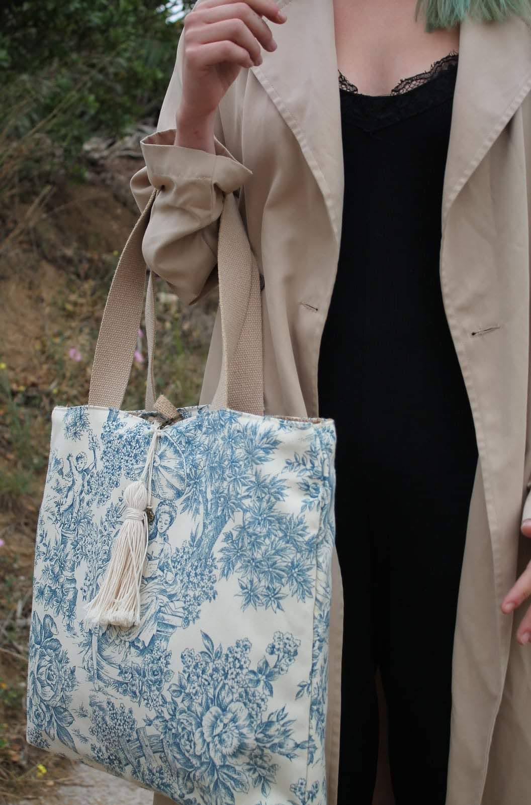 <transcy>Toile Provence Réversible Bleu</transcy>