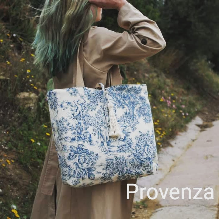 <transcy>Toile Provence Réversible Bleu</transcy>