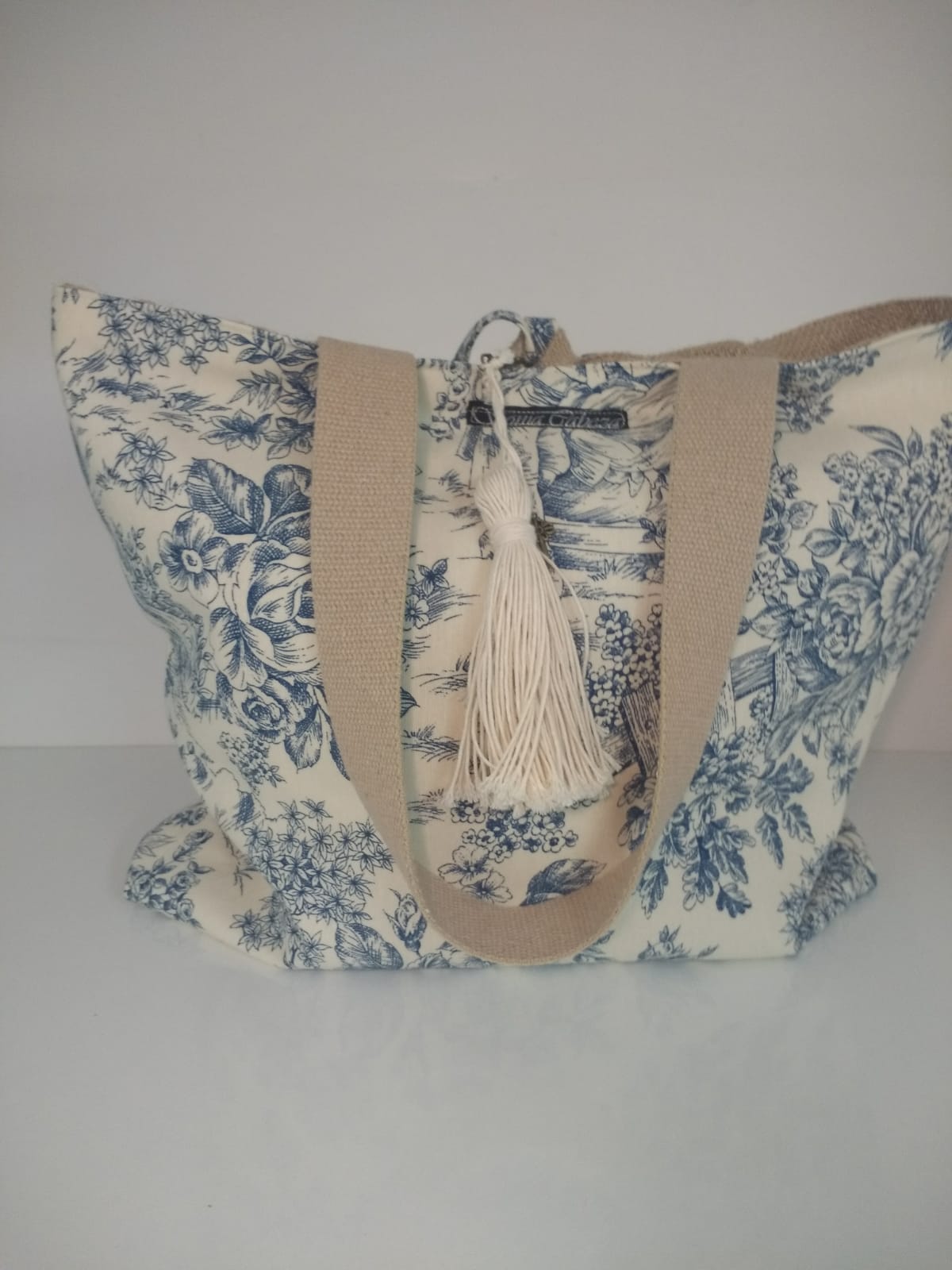 <transcy>Toile Provence Réversible Bleu</transcy>