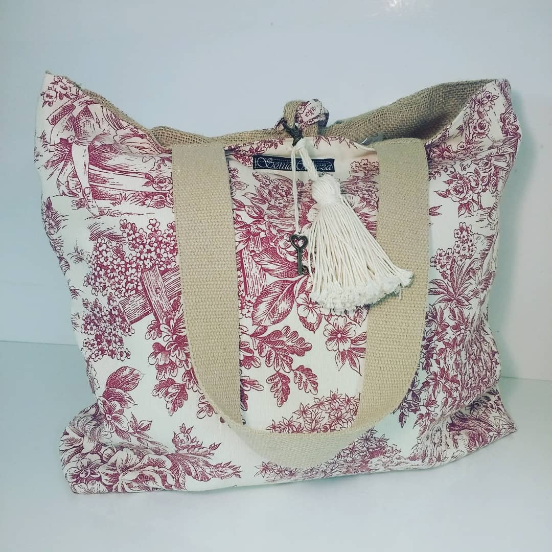 <transcy>Toile Provence Réversible Rose</transcy>
