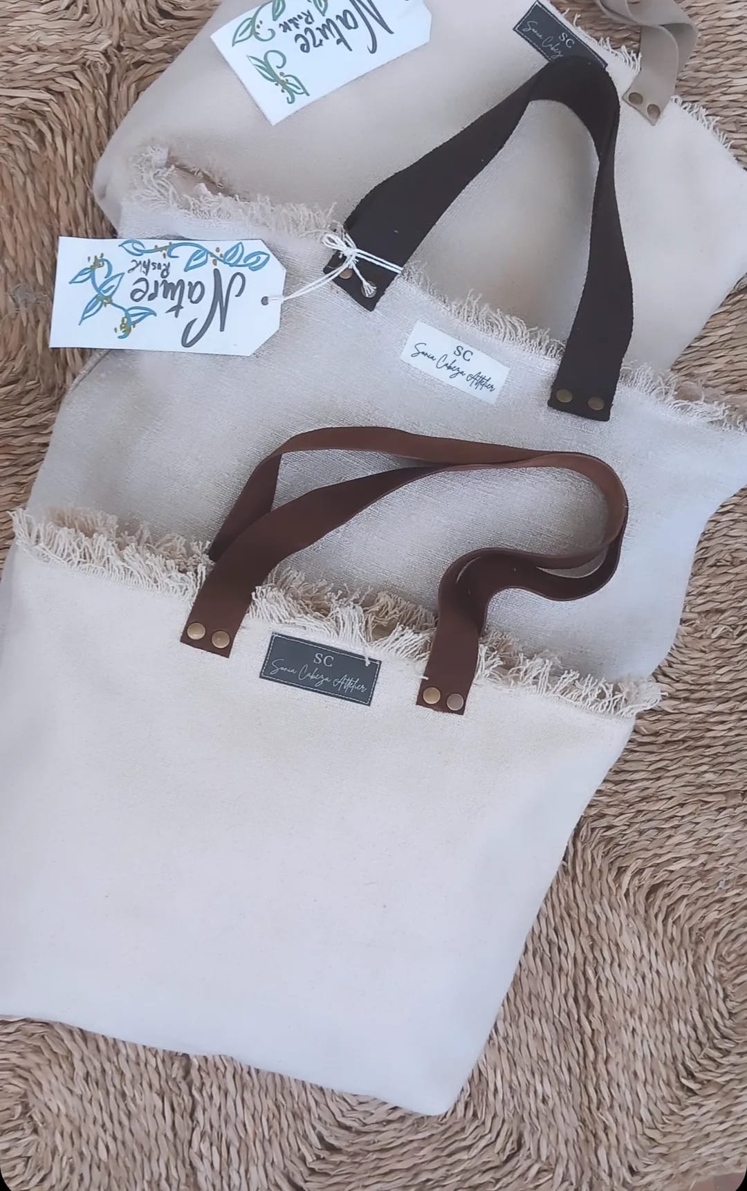 <transcy>Shopper Rustique Modèle "Nature"</transcy>